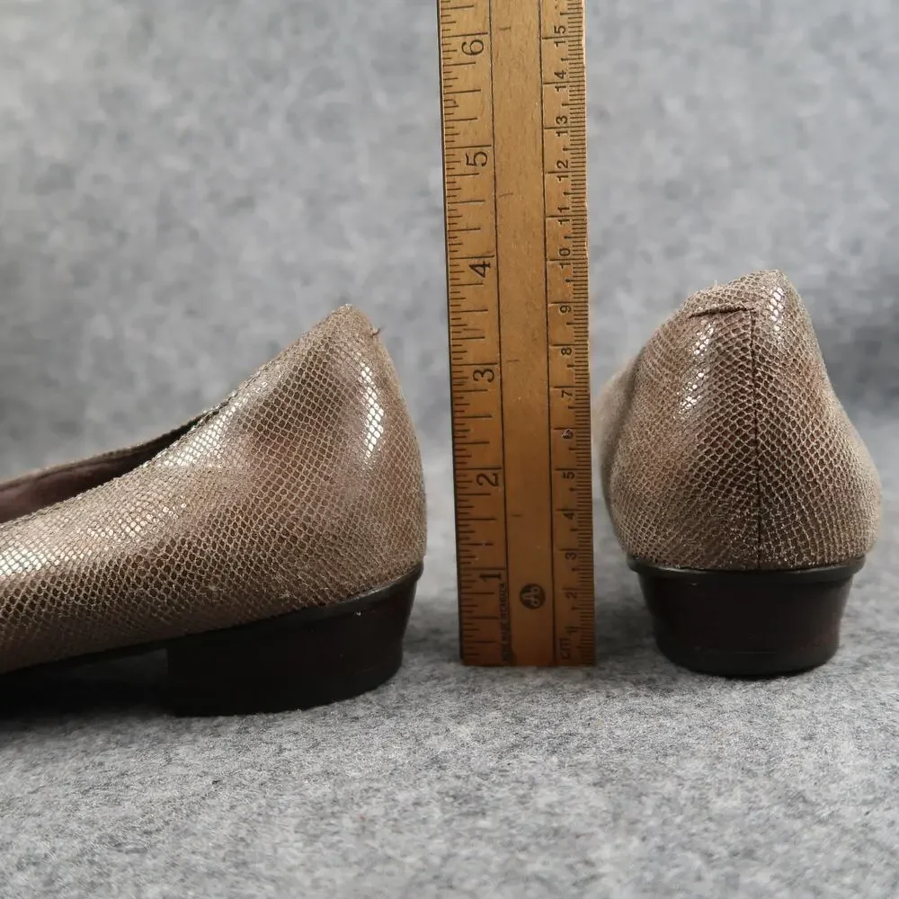 Clarks Shoes Womens 7 Pump Loafer Slip On Block Heel Fashion Career Comfort